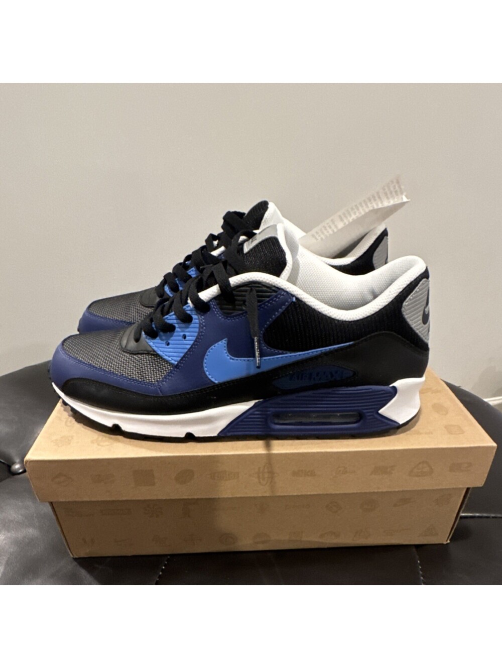 Nike Air Max 90 ACG Pack Black Blue White Gray Low Top Men's Athletic Sneakers